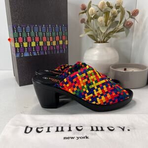 Bernie Mev Claire Pump Weave Platform High Heel Rainbow Women 8.5/EU39